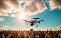 Precision Agriculture Drones Revolutionizing Farming at Sunrise