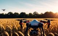 Precision Agriculture Drones Revolutionizing Farming at Sunrise