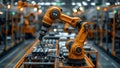Precision Automation: A Robotic Symphony in a High-Tech Workshop. Concept Robotics, Precision