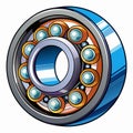 Precision Bearing White Background Royalty Free Stock Photo