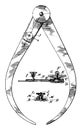 Precision Calipers and Dividers vintage illustration
