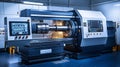 Precision CNC lathe processing Royalty Free Stock Photo