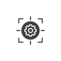 Precision and consistency vector icon