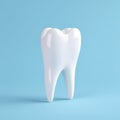 Precision Dental Care: Realistic 3D Human Molar Model, Emphasizing Dental Health. Royalty Free Stock Photo