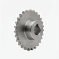 Precision Engineered Steel Sprocket with Keyway Hub Royalty Free Stock Photo