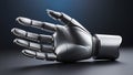 Precision Engineering Advanced Prosthetic Hand in Metallic Gray Royalty Free Stock Photo
