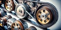 Precision Engineering Capturing the Dynamic Harmony of a Moving Engine Timing Belt System Demonstrating Optimal