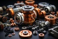 Precision Engineering Components Royalty Free Stock Photo