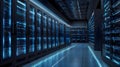 Precision engineering, meticulously crafted. Rows of servers