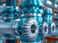 Precision Engineering Tower Edifice Constructed with Advanced Gear Systems This intricate structure showcases the pinnacle of
