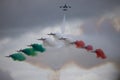 Precision flying from the Freece Tricolori. Royalty Free Stock Photo