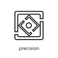 Precision icon. Trendy modern flat linear vector Precision icon