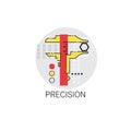 Precision Industry Production Quality Icon