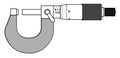 Precision Instrument Micrometer isolated