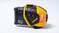 Precision Laser Level Tool Isolated on White Royalty Free Stock Photo