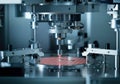 Precision machinery operating on a silicon wafer in a cleanroom environment