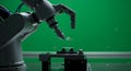 Precision manufacturing using robotic arm, quality control and high tech industry Royalty Free Stock Photo