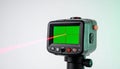 Precision Measurement with a Digital Laser Level Tool Royalty Free Stock Photo