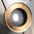 Precision Mechanical Iris of a Camera Lens Royalty Free Stock Photo