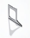 Precision Metal Try Square on White Background Royalty Free Stock Photo