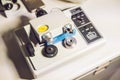 Precision micrometer grinder polishing machine Royalty Free Stock Photo