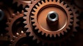 Precision in Motion - Industrial Gear Close-Up