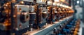 Precision in Power: Current Transformer Analysis on Copper Busbar. Concept Electrical Engineering, Royalty Free Stock Photo