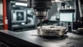 precision progression: CNC machines and the micromachining frontier. AI generated