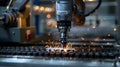 Precision Robotics in Action: Metalwork Engineering Mastery. Concept Robotics, Precision,