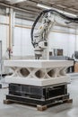 Precision robotics creating customized architectural elements through 3D printing