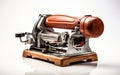 Precision Timber Surfacing machine isolated on transparent background.