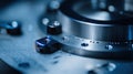 Precision tool aligning optical components for high performance lenses Royalty Free Stock Photo