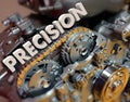 Precision Word Engine Gears Machine Exact Perfect Technology