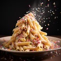 Precisionism-inspired Pasta With Sprinkles: A Unique Culinary Delight
