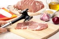 Precursors pork meat Royalty Free Stock Photo