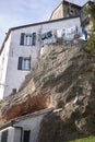 Houses build on the rocks