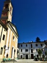 Predappio town in the province of ForlÃÂ¬ - Cesena, Emilia Romagna region, Italy. History, time and touristic attraction Royalty Free Stock Photo