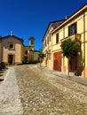 Predappio town in the province of ForlÃÂ¬ - Cesena, Emilia Romagna region, Italy. History, time and touristic attraction