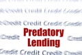 Predatory Lending concept