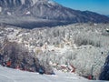 Winter in Predeal, Romania Royalty Free Stock Photo