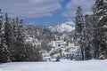 Predeal winter resort in Romania , winter landscape