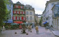 The Predestrian and shopping zone in Baden-Baden in Germany