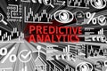 PREDICTIVE ANALYTICS concept blurred background Royalty Free Stock Photo