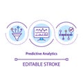 Predictive analytics concept icon Royalty Free Stock Photo