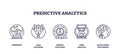 Predictive analytics involves foresight, data filtering, and insight discovery. Outline ...