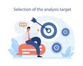 Predictive analytics. Process of using data to forecast future outcome. Royalty Free Stock Photo