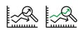 Predictive Analytics thin line icon set Royalty Free Stock Photo