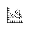 Predictive Analytics thin line icon set Royalty Free Stock Photo