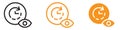 Predictive Forecast Icon for Weather and Data Analysis Graphics Essential for Representing Forecasting and Predictive Analytics Royalty Free Stock Photo