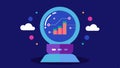 Predictive Insights A visual of a crystal ball or futuristic screen showing potential customer behavior predictions